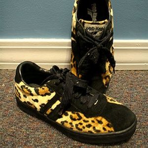 Rare PRO-Keds Unisex Suede Leopard Print